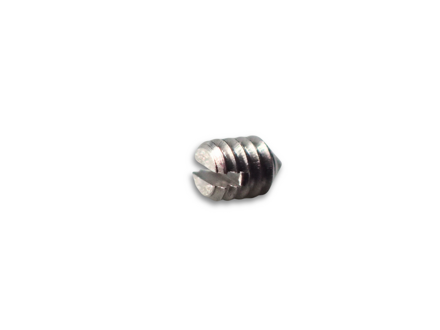 Tornillo de fijación M 1,7 x 2,5, punta cónica, SUS