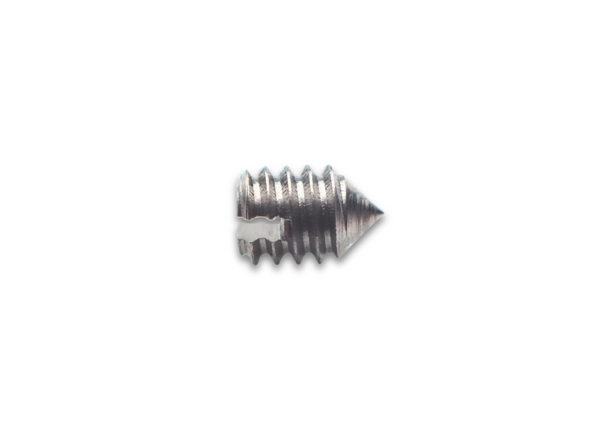 Tornillo de fijación M 1,7 x 2,5, punta cónica, SUS