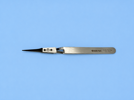 Wetec Cross Tweezers With A Solvent-Resistant Plastic Tip